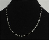 SILVER TONE ROUND LINK CHAIN
