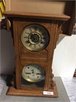 Vintage mantel calendar clock, Waterbury Clock Co