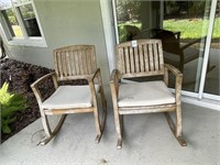 2PC OUTDOOR ROCKING ARMCHAIRS