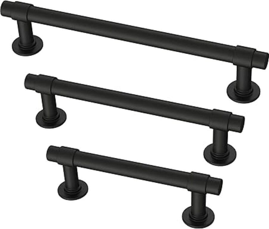 Franklin Brass Straight Bar Cabinet Pull, Matte Bl