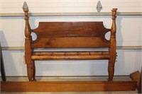 Antique Rope Bed with Adapted Side Rails