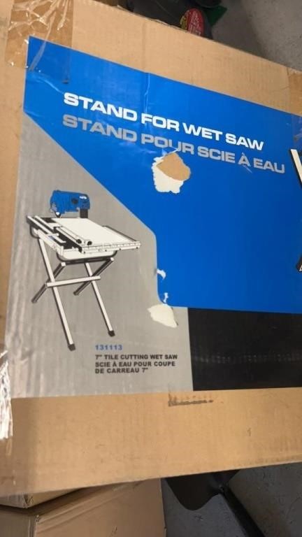 New stand for 7in wet tile saw