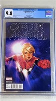 CGC 9.8 Captain Marvel #1 2016 Marvel Comic Book