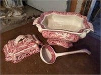Tureen, Large & Small Soup Bowls