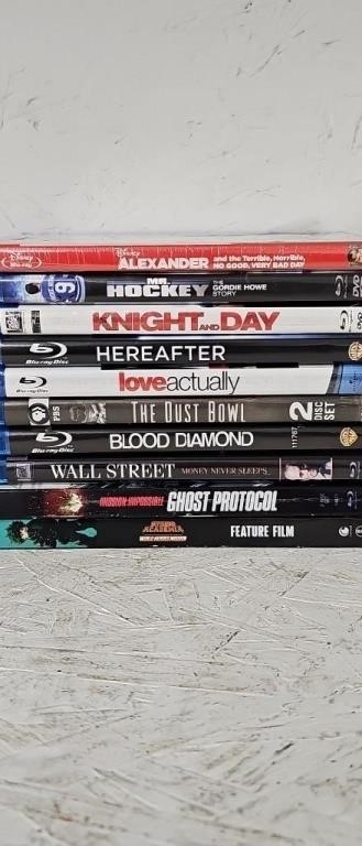 Lot of 10 Blu-ray DVDs