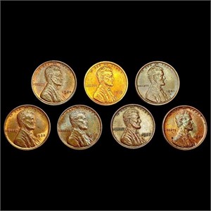[7] Wheat Cents [1919, 1920-S, [2] 1925, [3]