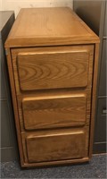 Wood Three Drawer Cabinet