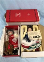 2 NEW Knowles & Gorham Porcelain Dolls