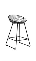 COSMO LIVING ELLIS WIRE COUNTER STOOL, BLACK, 18