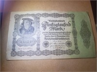 Germany DM 50k 19 November 1922 Good Condition