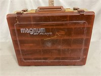 Magnum side by side fishing tackle box, assorted