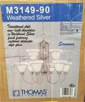 Thomas lighting Sonoma Nine-Light chandelier.
