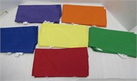 12 Different  Color's Tote Bags 12.5x12.5"