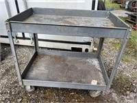 Rolling Metal Cart!  About 35 1/2" x 23" x 31 1/2"