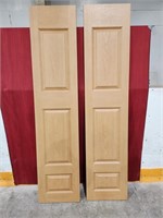 Closet Bifold Wood Doors - Size 18" x 80". Needs