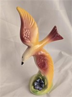 Beautiful Porcelain Bird in Flight Figurine
