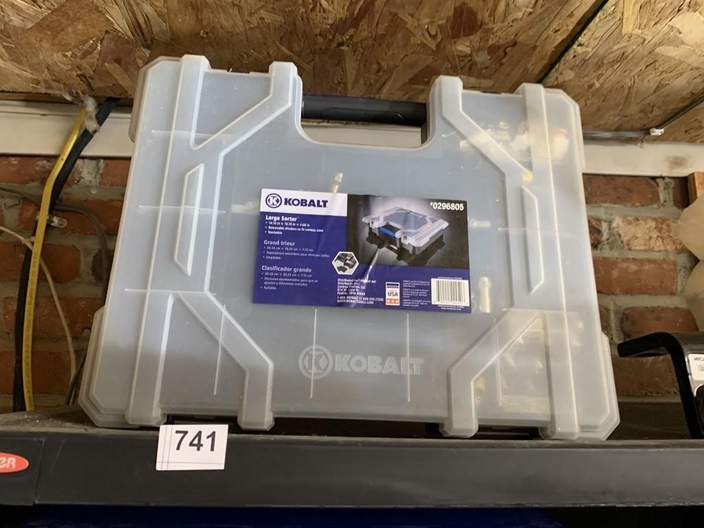 KOBALT STORAGE BOX W/ CONTENTS