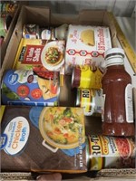 BOX OF FOOD ITEMS