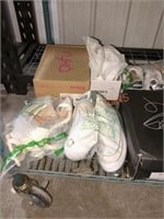 Shelf lot of 21  mixed styles of shoes