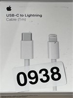 APPLE USB C TO LIGHTING CABLE RETAIL $20