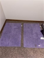 (2) Purple Bath Rugs (New with Tags)