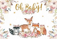 Woodland Baby Shower Backdrop