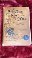 1893 Antique Mark Twain Book Sketches New & Old