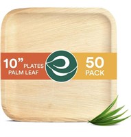 ECO SOUL 100% COMPOSTABLE 10 INCH PALM SQUARE