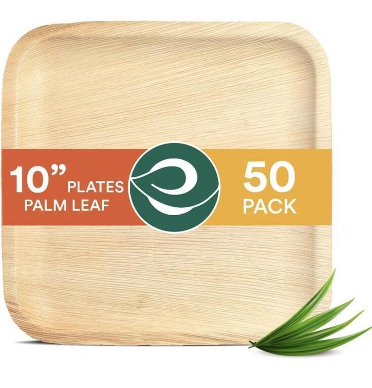 ECO SOUL 100% COMPOSTABLE 10 INCH PALM SQUARE