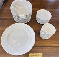 (12) LARGE PLATES, (12) SMALL PLATES, (12) LARGE