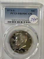 1974-S JFK PCGS PF69 DCAM