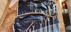 2 combination wrench sets 1/4" - 1", not