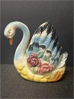 Ceramic Swan wall pocket, made in Japan