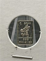 1g .999 Fine Silver Bar Bugs Bunny