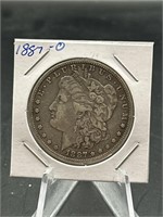 1887O 90% Silver Morgan Dollar