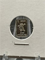 1g .999 Fine Silver Bar Tom and Jerry
