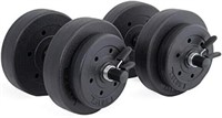 Cap Barbell 40-Pounds Cement Dumbbell (Black)