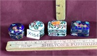 Cloisonne Trinket Pill Boxes