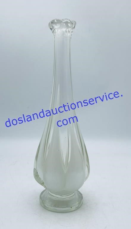 Clear Glass Bud Vase (10”)