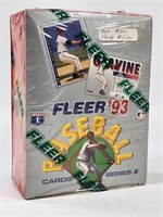 1993 FLEER BASEBALL SEALED WAX BOX