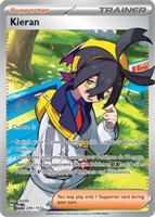 Pokemon KIERAN 206/167 Twilight Masquerade RARE FU