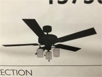 52" LED Ceiling Fan in Matte Black