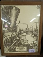 Framed Print of the Driving in the Golden Spike