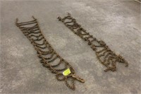 (2) TRUCK TIRE CHAINS  16"W X 6'LONG W/4 EXTRA