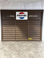 Large Pepsi plastic sign board, dimensions are 53