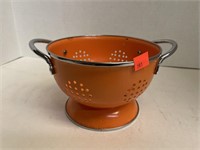 Vintage Orange Colander