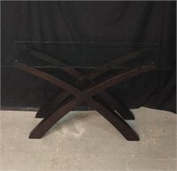 Glass Top End Table - 8B