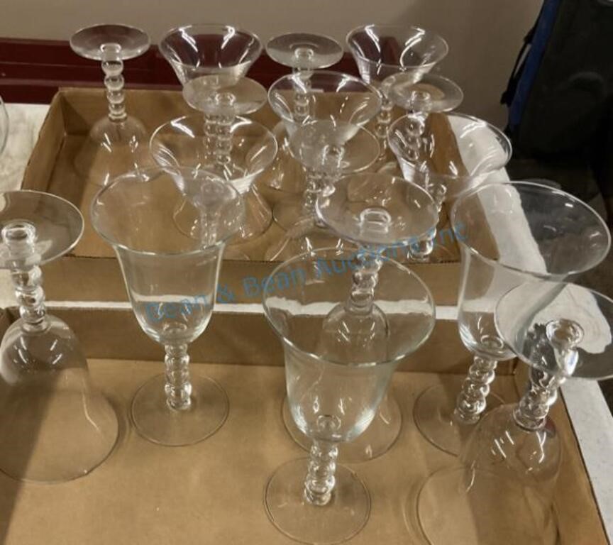 Martini and Wine glasses