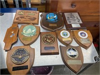 10 military plaques