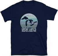 Gildan Mens Great -Lake T-Shirts(4 Pcs)Size-